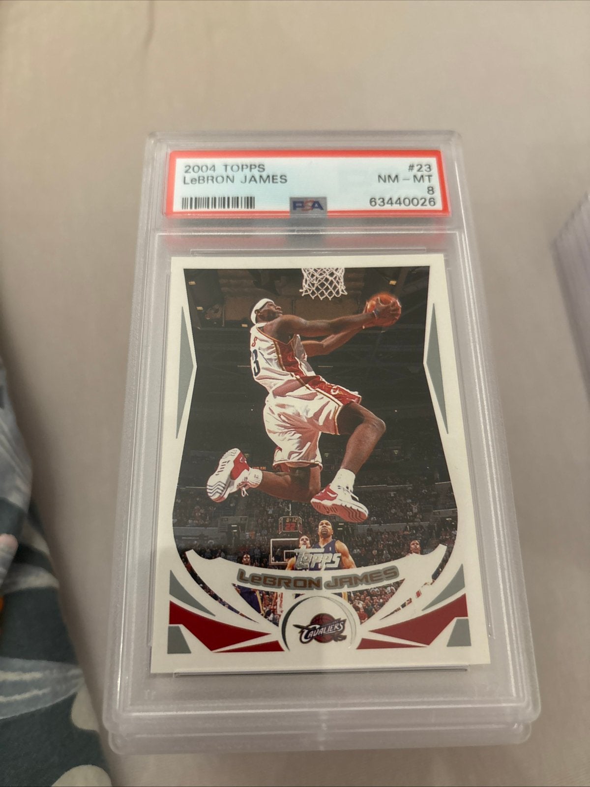 2004 topps Lebron James psa 8, Enlèvement ou Envoi, Comme neuf