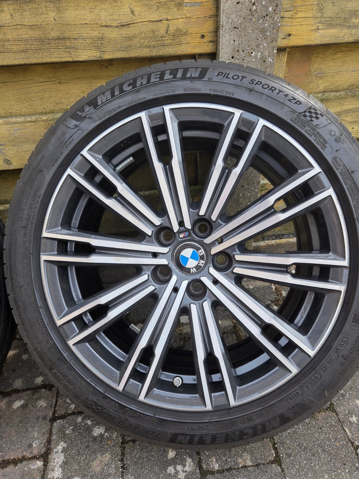 4 BMW velgen 18 inch + Michelin Pilot Sport banden. Breedset, Ophalen, 18 inch, 255 mm, Band(en)