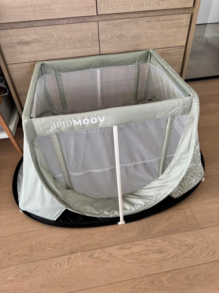 Aeromoov instant reisbed / campingbed - muntgroen, Kinderen en Baby's, Ophalen of Verzenden, Zo goed als nieuw, Reisbedje