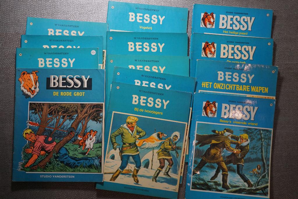 13 Bessy strips - 1 lot , 1ste druk, Meerdere stripboeken, Ophalen of Verzenden, Gelezen, Willy Vandersteen