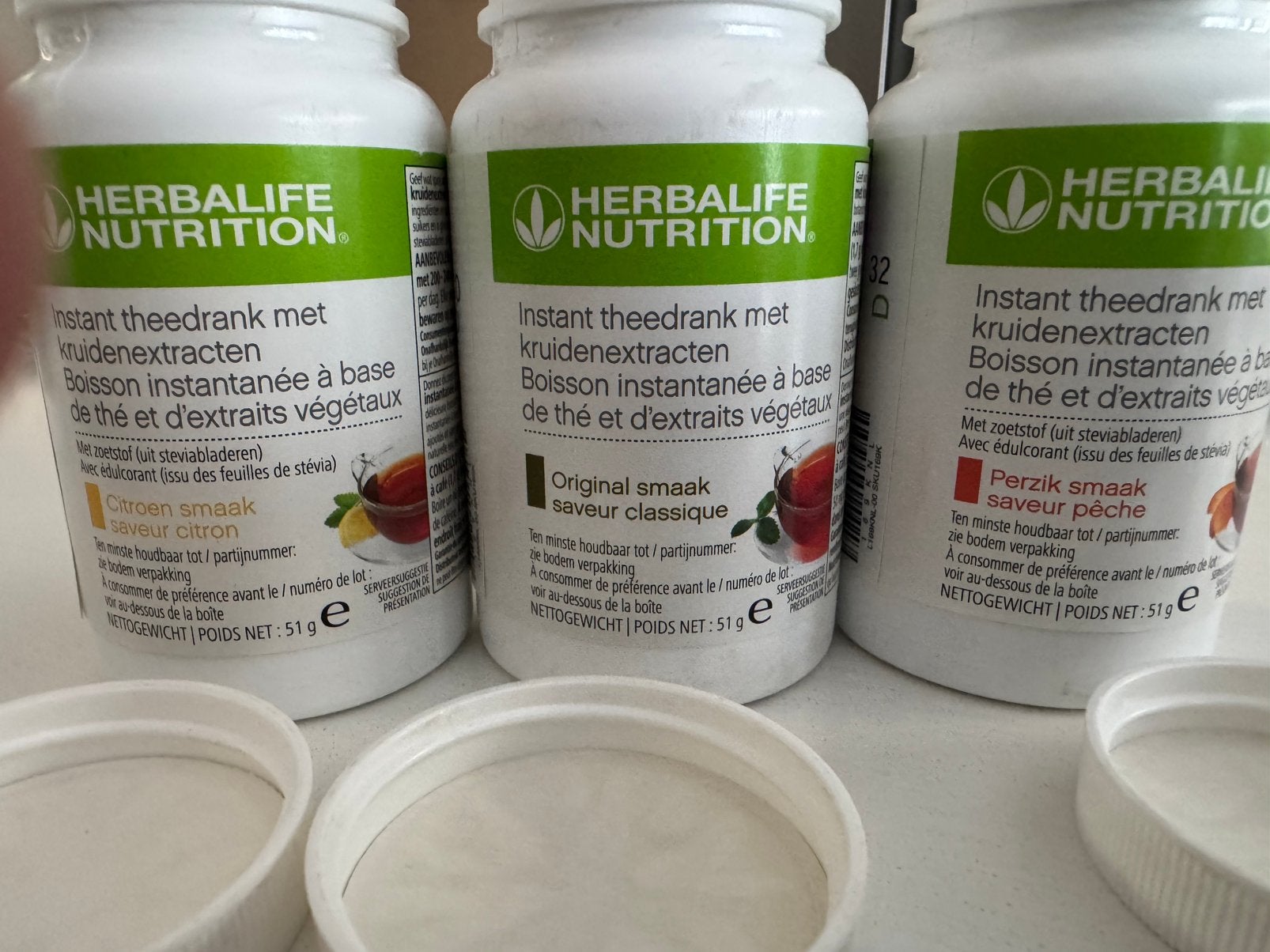 Thé Herbalife 3 saveurs nouveau, Sports & Fitness, Produits de santé, Wellness & Bien-être, Enlèvement ou Envoi, Neuf, Poudre ou Boisson
