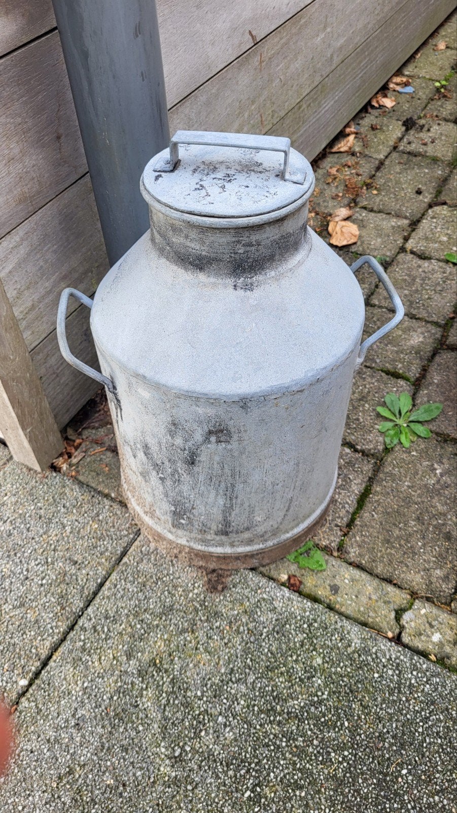 oude melkstoop, Ophalen