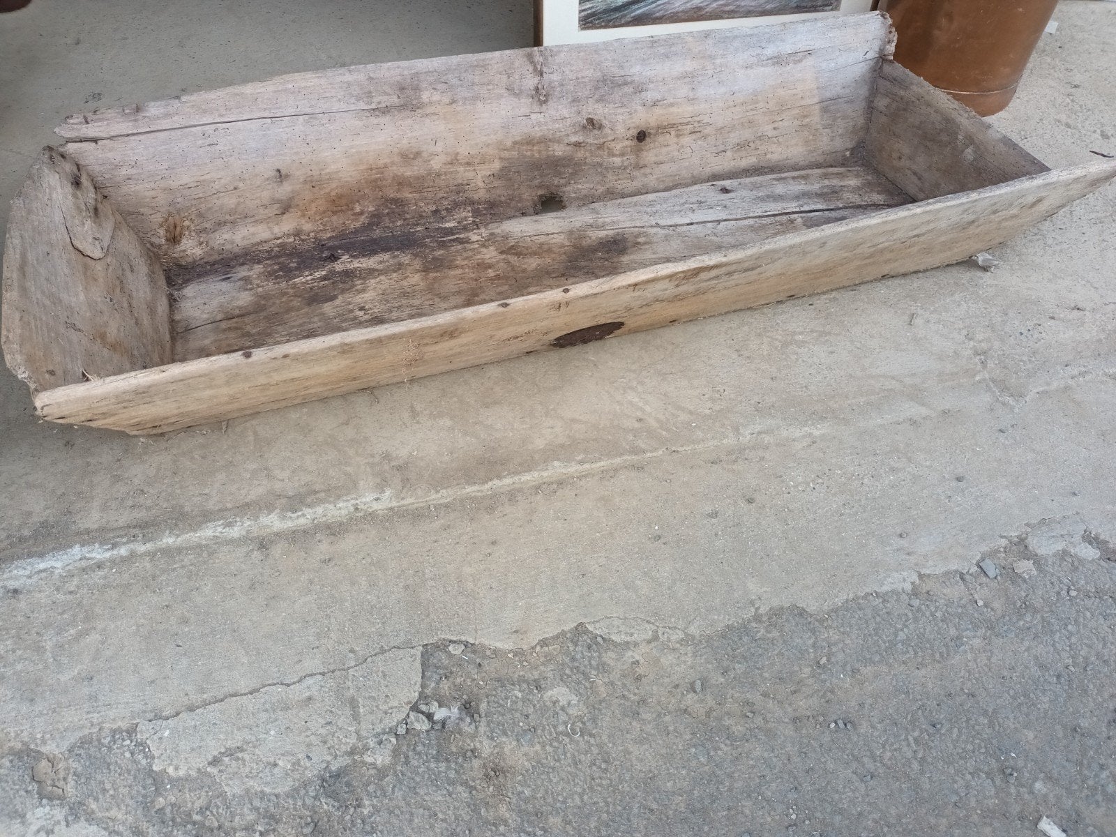 Brocante oude trog, Antiek en Kunst, Ophalen