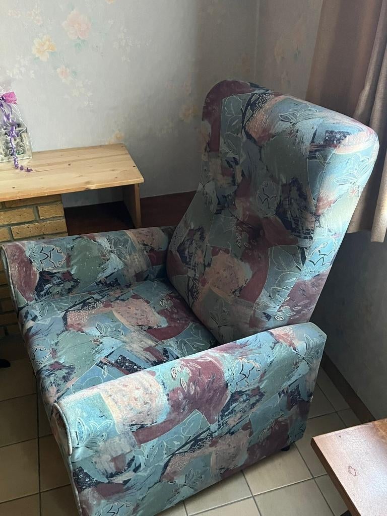 Fauteuil relax en tissu, Enlèvement, Utilisé, Tissus