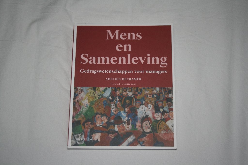 Mens en samenleving, Boeken, Ophalen, Nieuw, Hoger Onderwijs, Adelien Decramer
