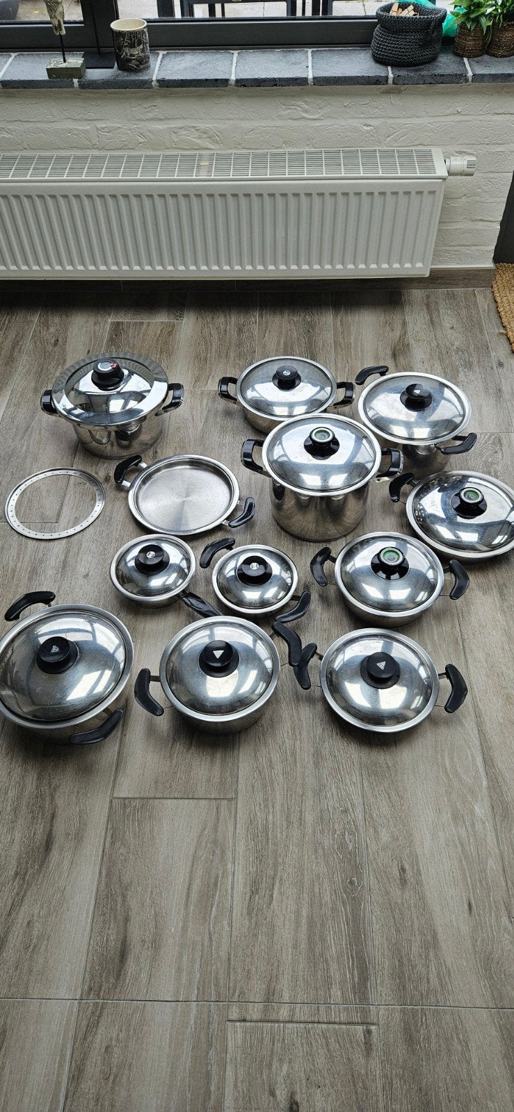 AMC potten set, Huis en Inrichting, Ophalen, Gebruikt, Kookpan, AMC