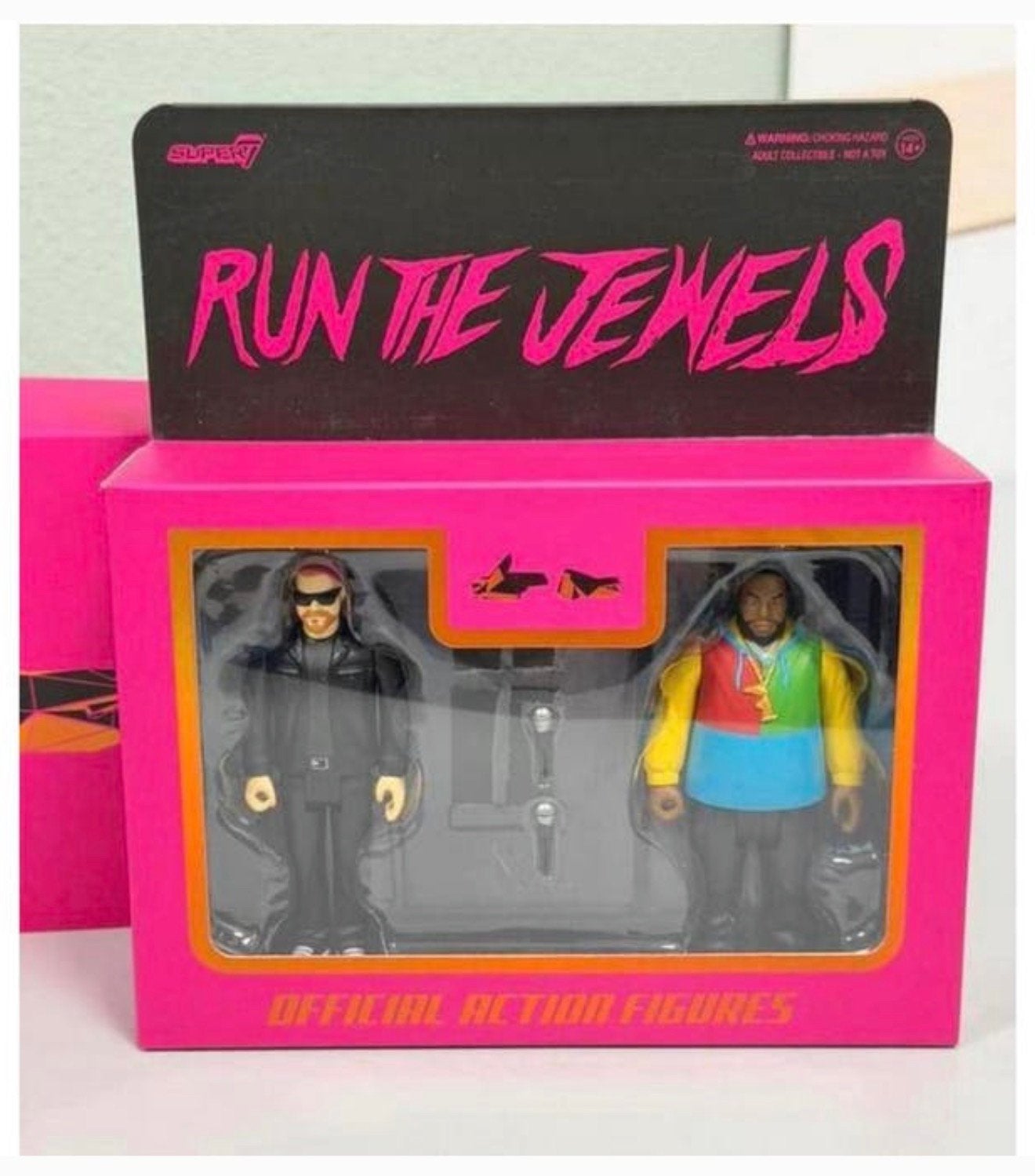 FIGURINES RUN THE JEWELS SUPER7 RTJ, de LIMITÉ KILLER MIKE, Collections, Jouets miniatures, Neuf, Enlèvement ou Envoi