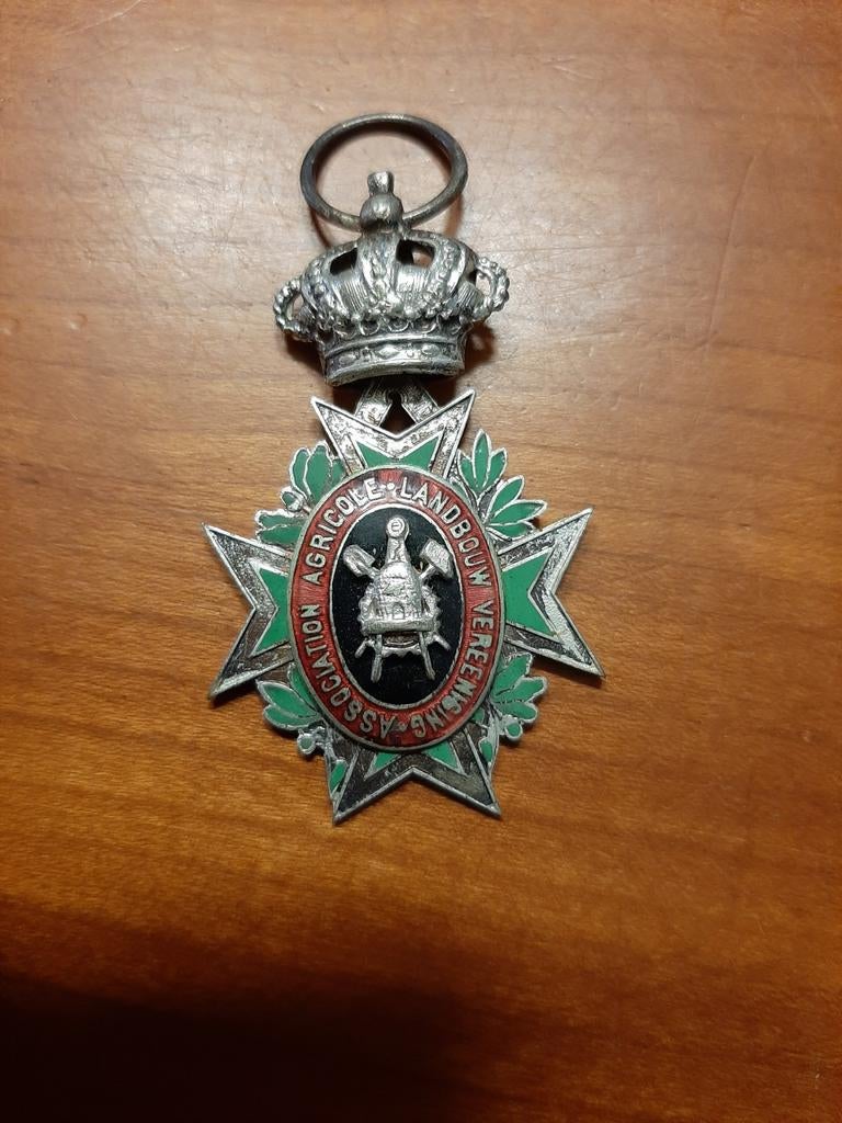Medaille uitzonderlijke prestaties landbouw, Postzegels en Munten, Penningen en Medailles, Ophalen of Verzenden