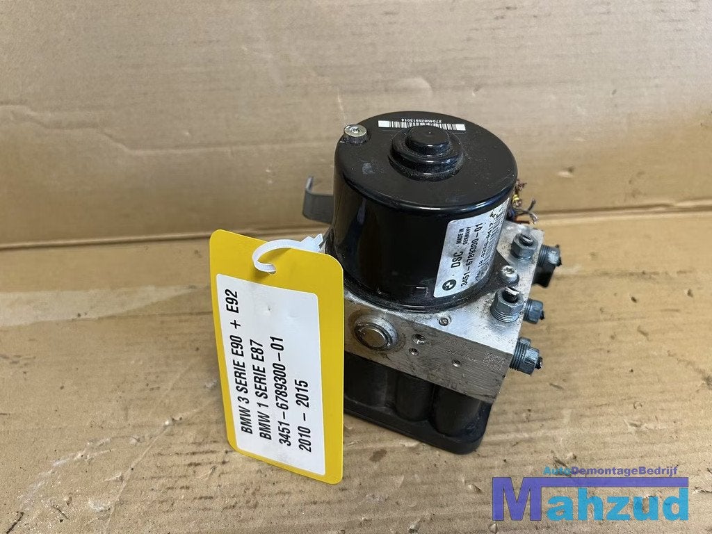 BMW 1 3 SERIE E90 E92 E87 Abs Pomp 6789301 345167890001 2005, Autos : Pièces & Accessoires, Électronique & Câbles, BMW, Utilisé