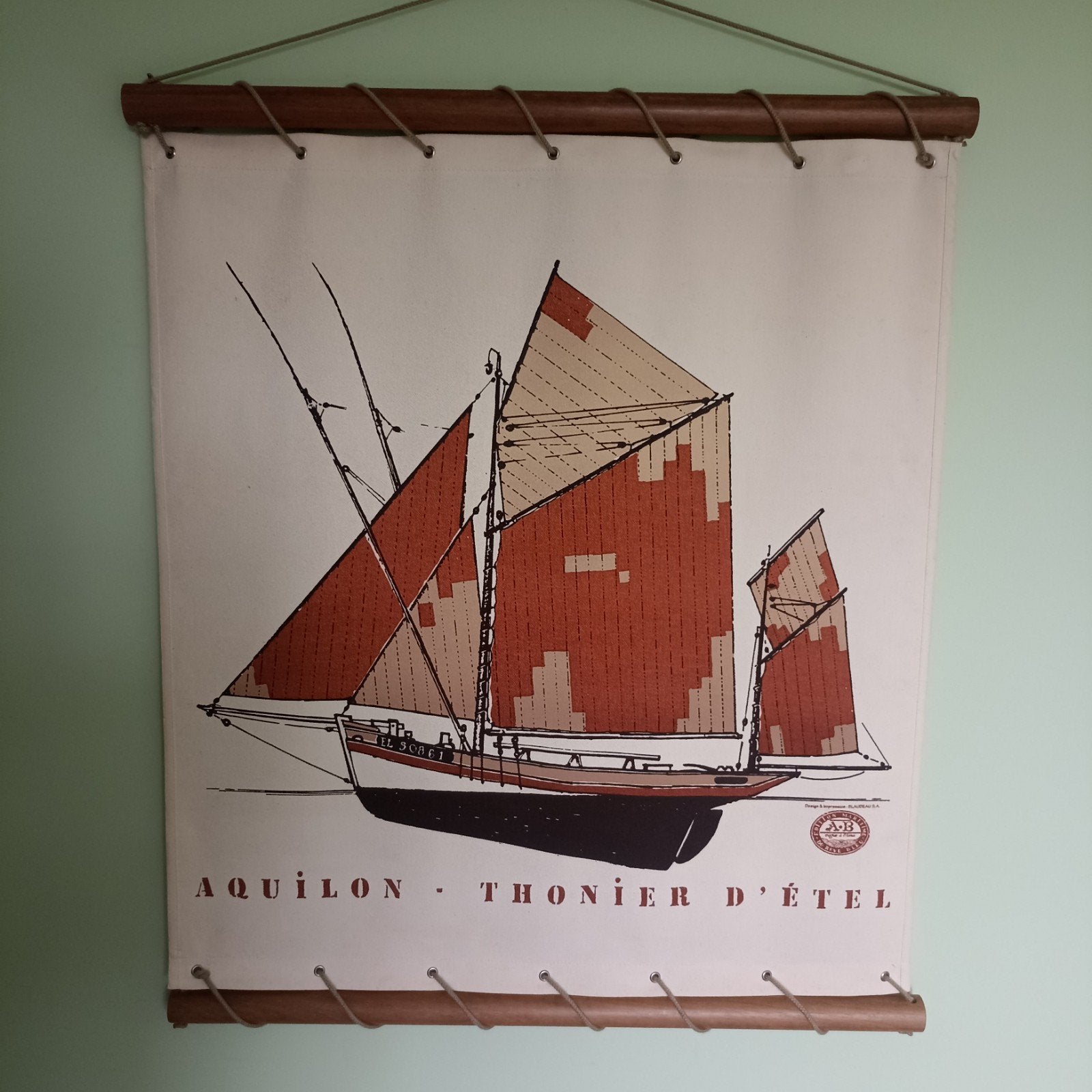 Support mural maritime vintage de haute qualité - Thonier d', Enlèvement ou Envoi