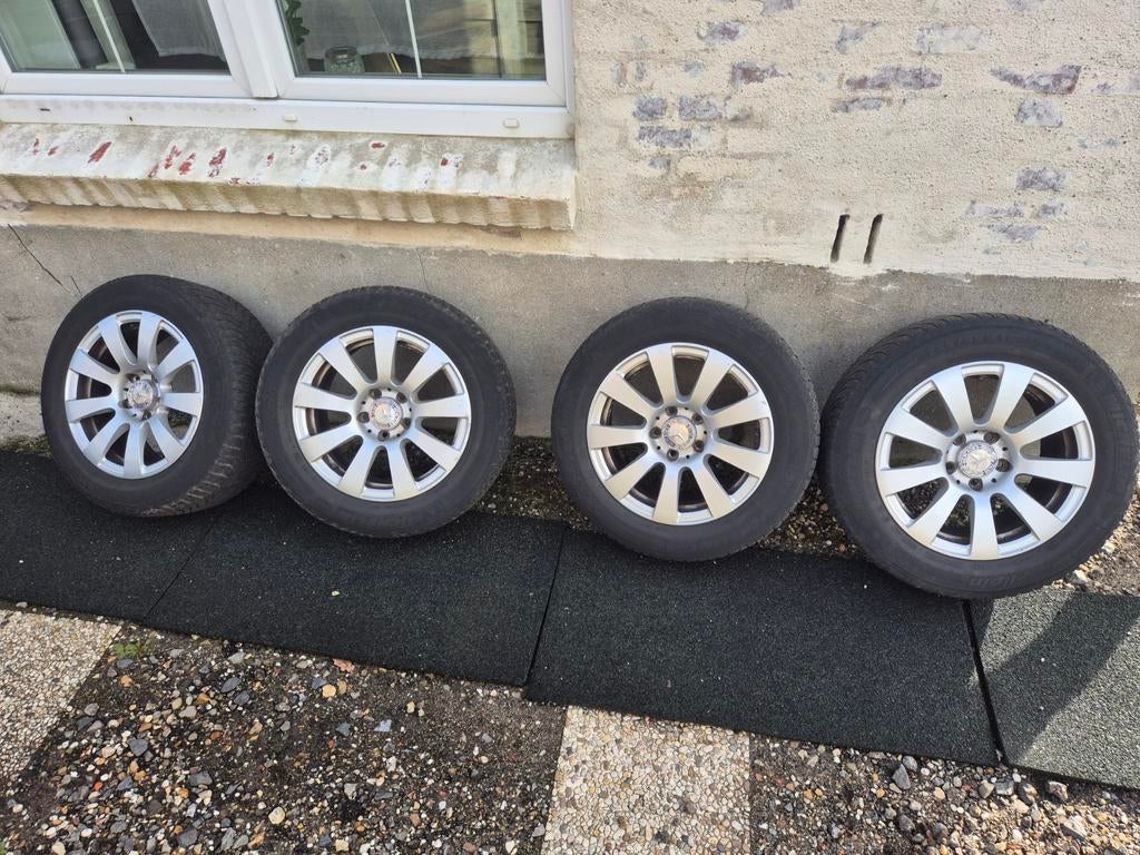 Michelin banden op originele Mercedes velgen - 225/55 R16, Auto-onderdelen, Banden en Velgen, Ophalen, Band(en)