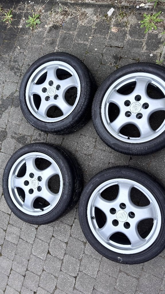 Jantes et pneus 17" Porsche Cup 1 - 7.5J et 9J - kit complet, Autos : Pièces & Accessoires, Véhicule de tourisme, Pneus été, 17 pouces