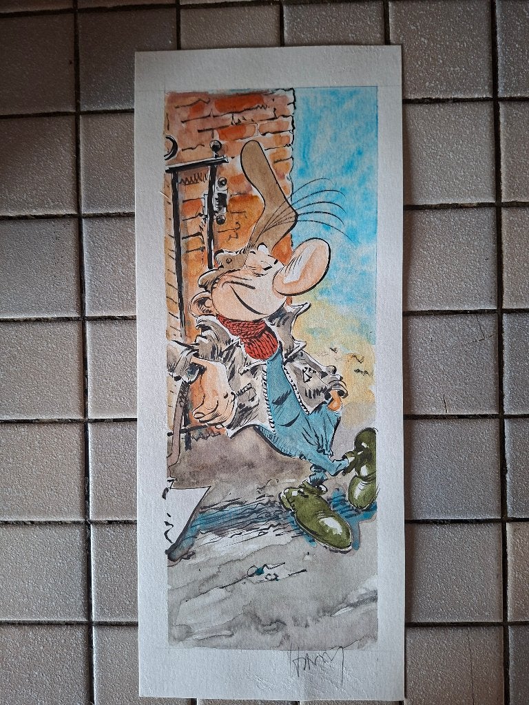 Pierre Tombal  ( dessin  original nr 1), Neuf, Marc Hardy, Enlèvement ou Envoi, Une BD