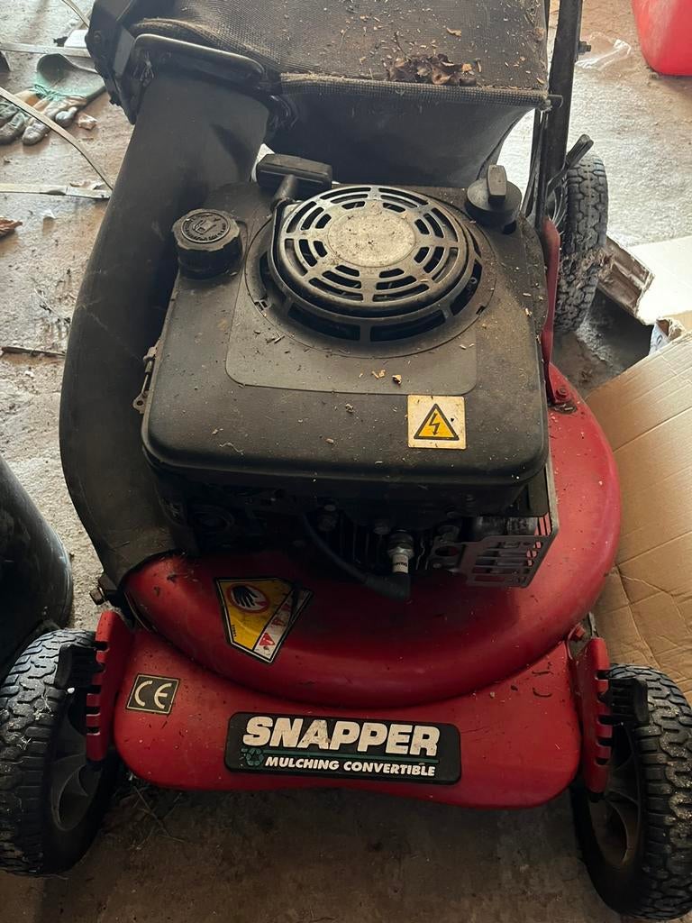 Benzine grasmaaier Snapper, Ophalen, Gebruikt, 50 cm of meer, Opvangzak
