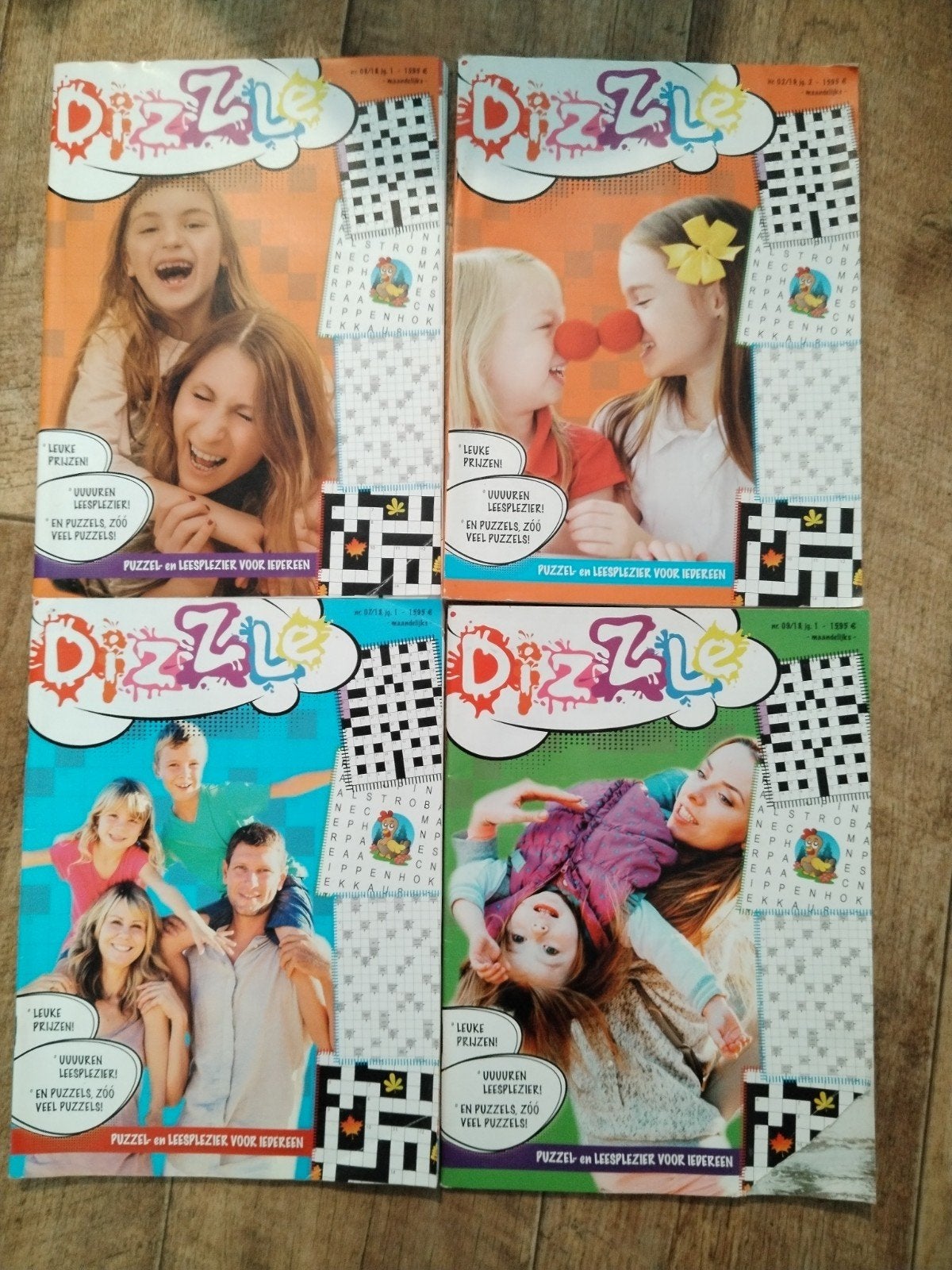 Dizzle : Puzzeltijdschriften (lot van 4, Boeken, Tijdschriften en Kranten, Ophalen of Verzenden