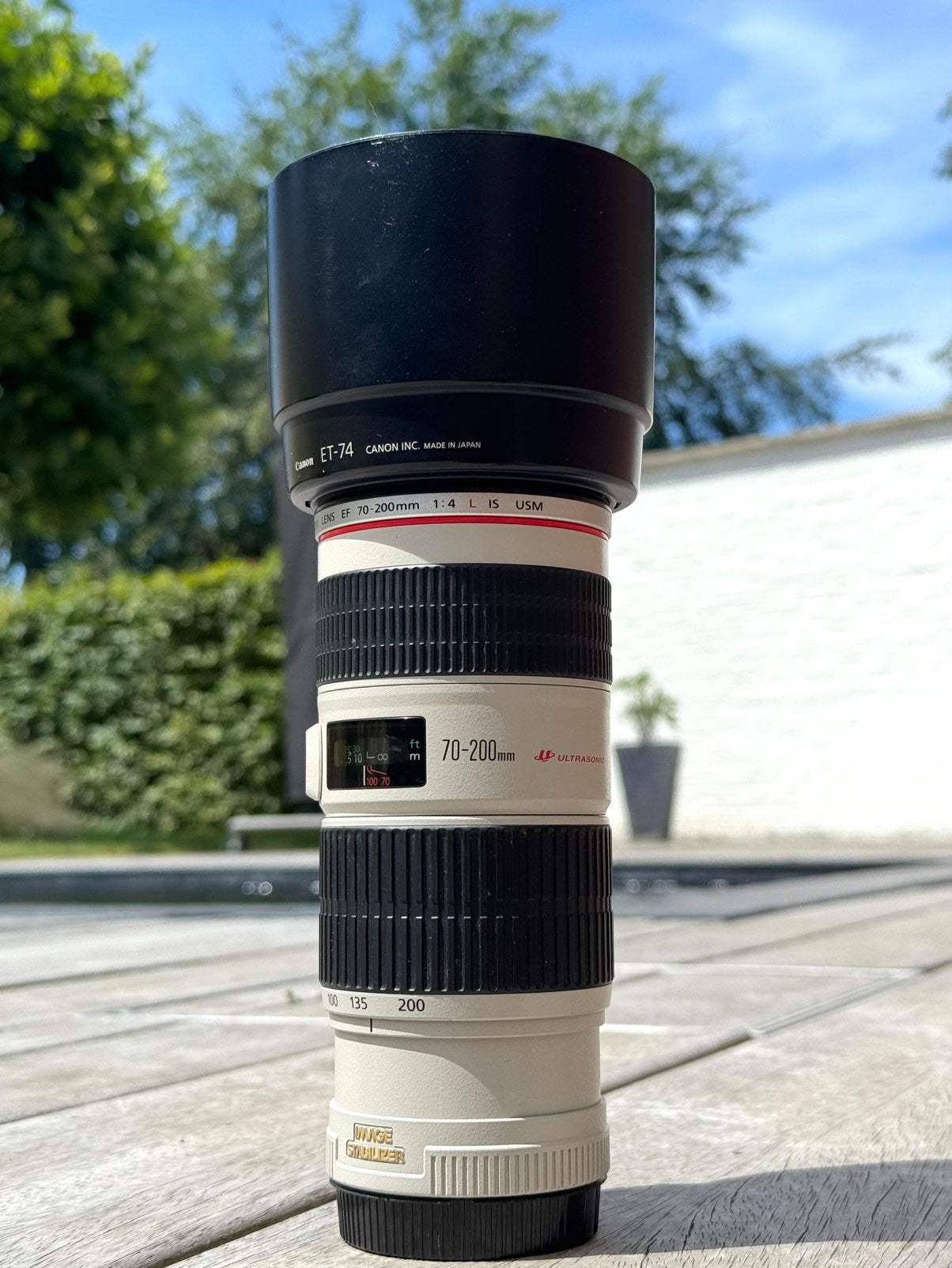 Canon 70-200 F4 IS L, Téléobjectif, Comme neuf, Pare-soleil, Canon