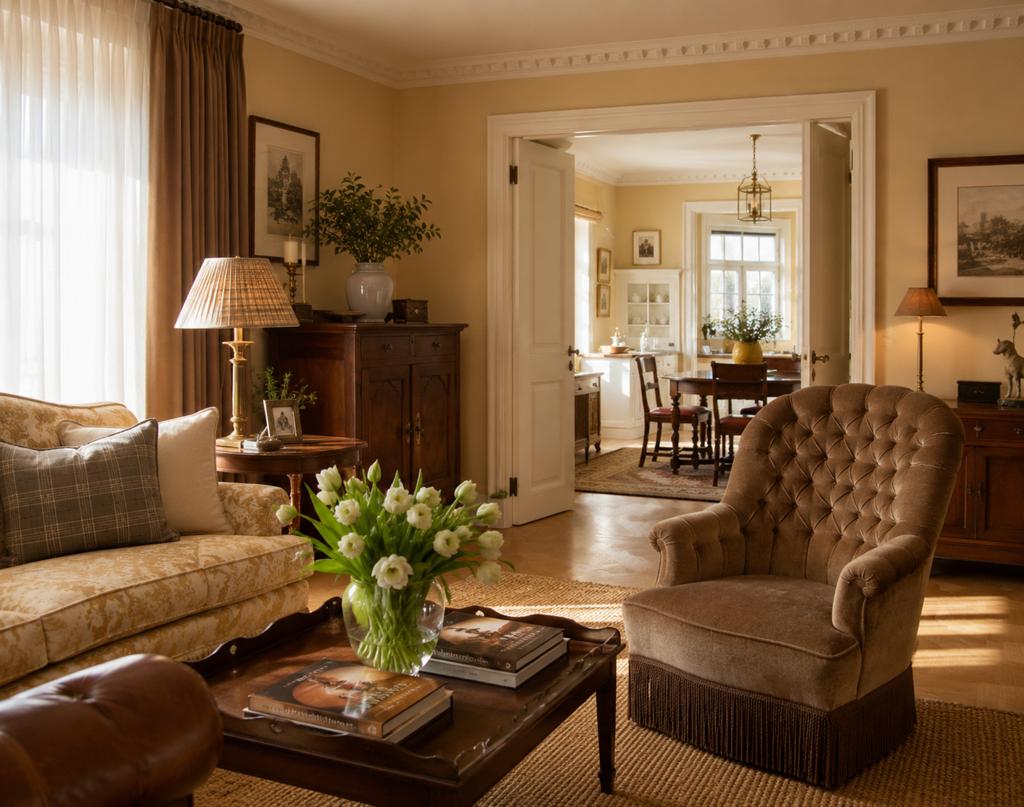 Fauteuil de boutique hôtel avec capitons et franges, Enlèvement, Comme neuf