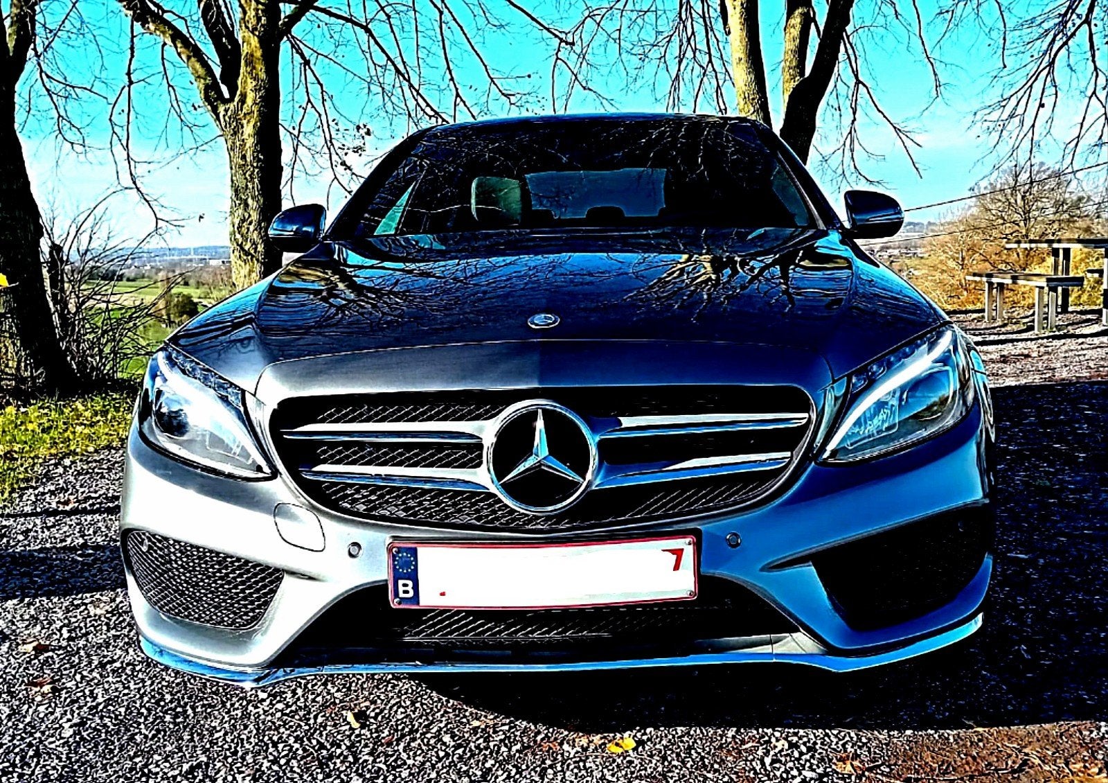 Mercedes AMG C180 D.Tot eind november garantie bij Mercedes, Auto's, Automaat, Dealer onderhouden, Zwart, Leder