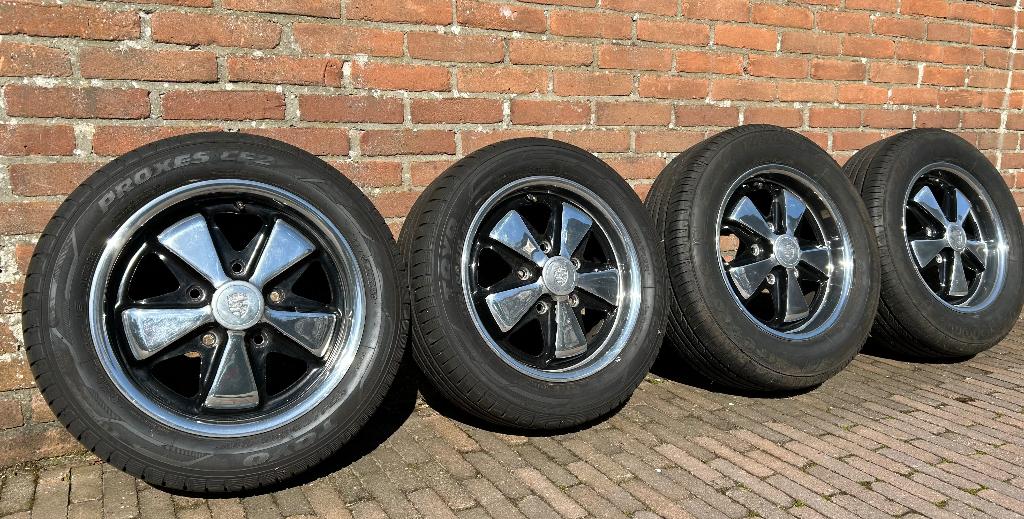 Zeldzame set 15” early Porsche 911 Fuchs 5,5J & 6J /Deep six, Autos : Pièces & Accessoires, Pneus & Jantes, Jante(s), 15 pouces