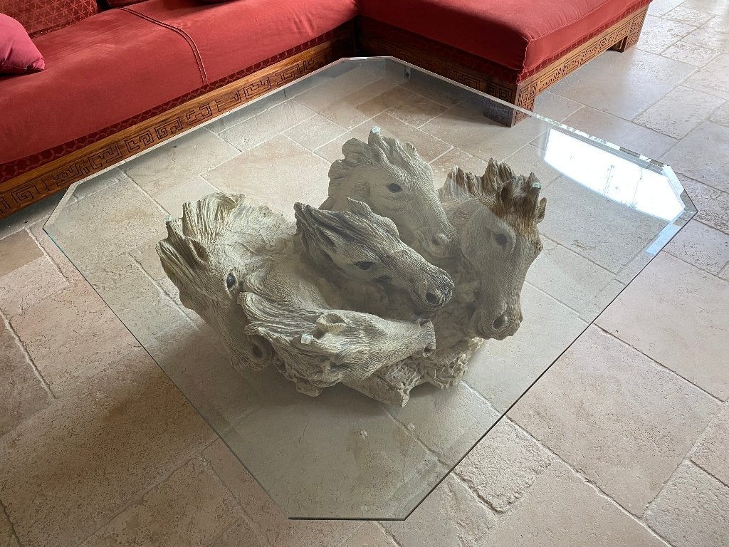 Table de salon en verre, 100 à 150 cm, Moins de 50 cm, Enlèvement, Carré