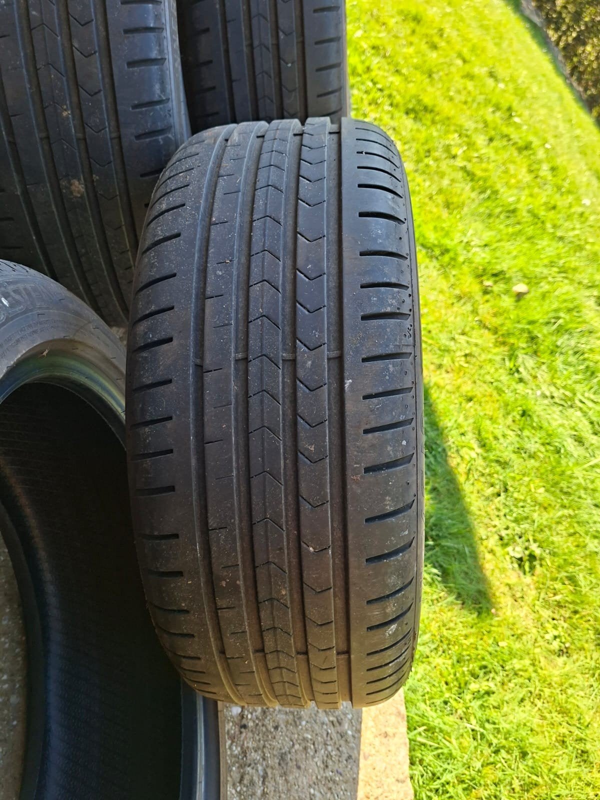 4 pneus Vredestein été, 215 mm, 4 Saisons, Enlèvement, Utilisé