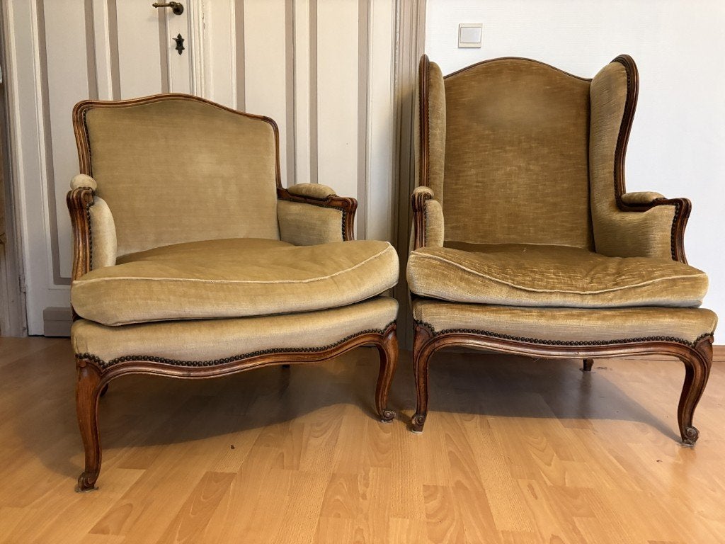 Set victoriaanse eenzit zetels, Ophalen, Zo goed als nieuw, Eenpersoons, Hout