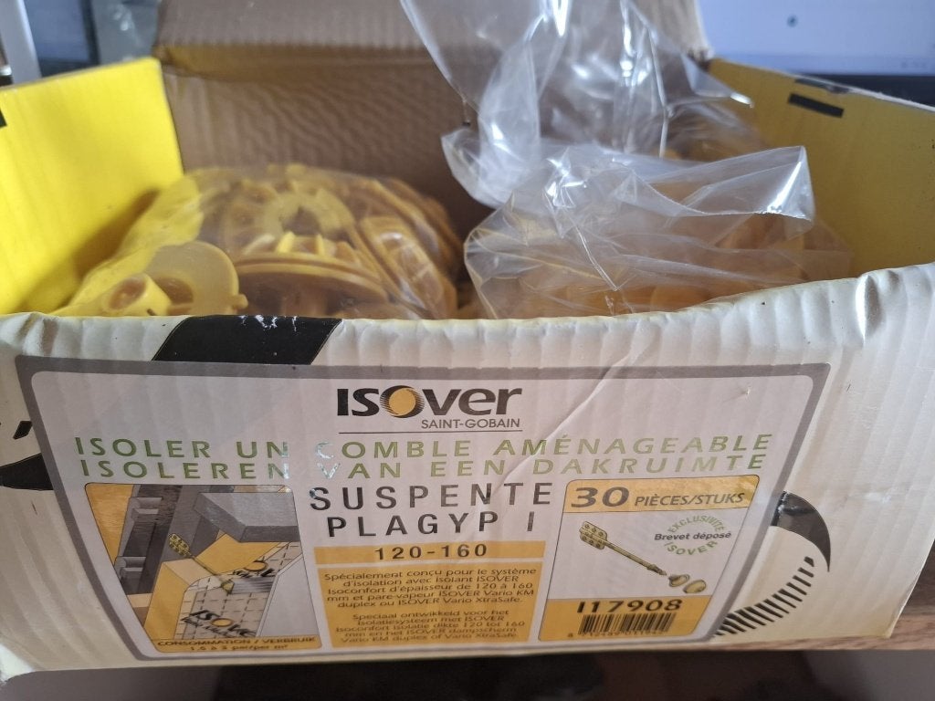 Suspentes ISOVER PLAGYP I 120-160 neuves, Doe-het-zelf en Bouw, Ophalen, Nieuw, Dakisolatie