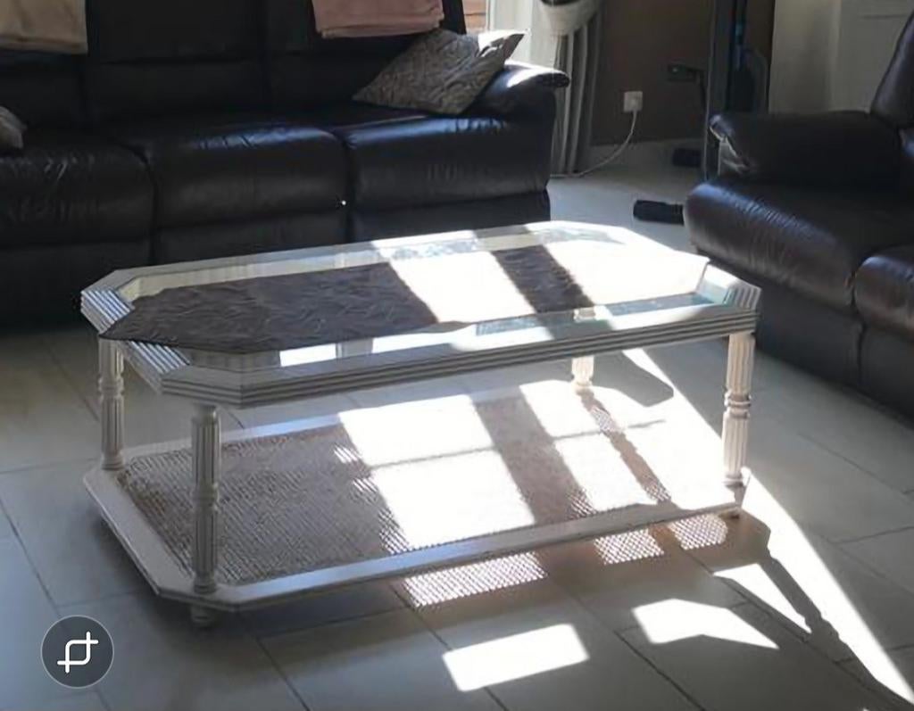 Witte salontafel, 130cm x 70cm, Dieren en Toebehoren, Ophalen