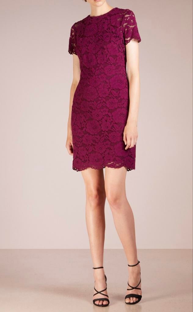 Robe élégante en dentelle bordeaux de Ralph Lauren, Neuf, Autres couleurs, Taille 34 (XS) ou plus petite, Ralph Lauren