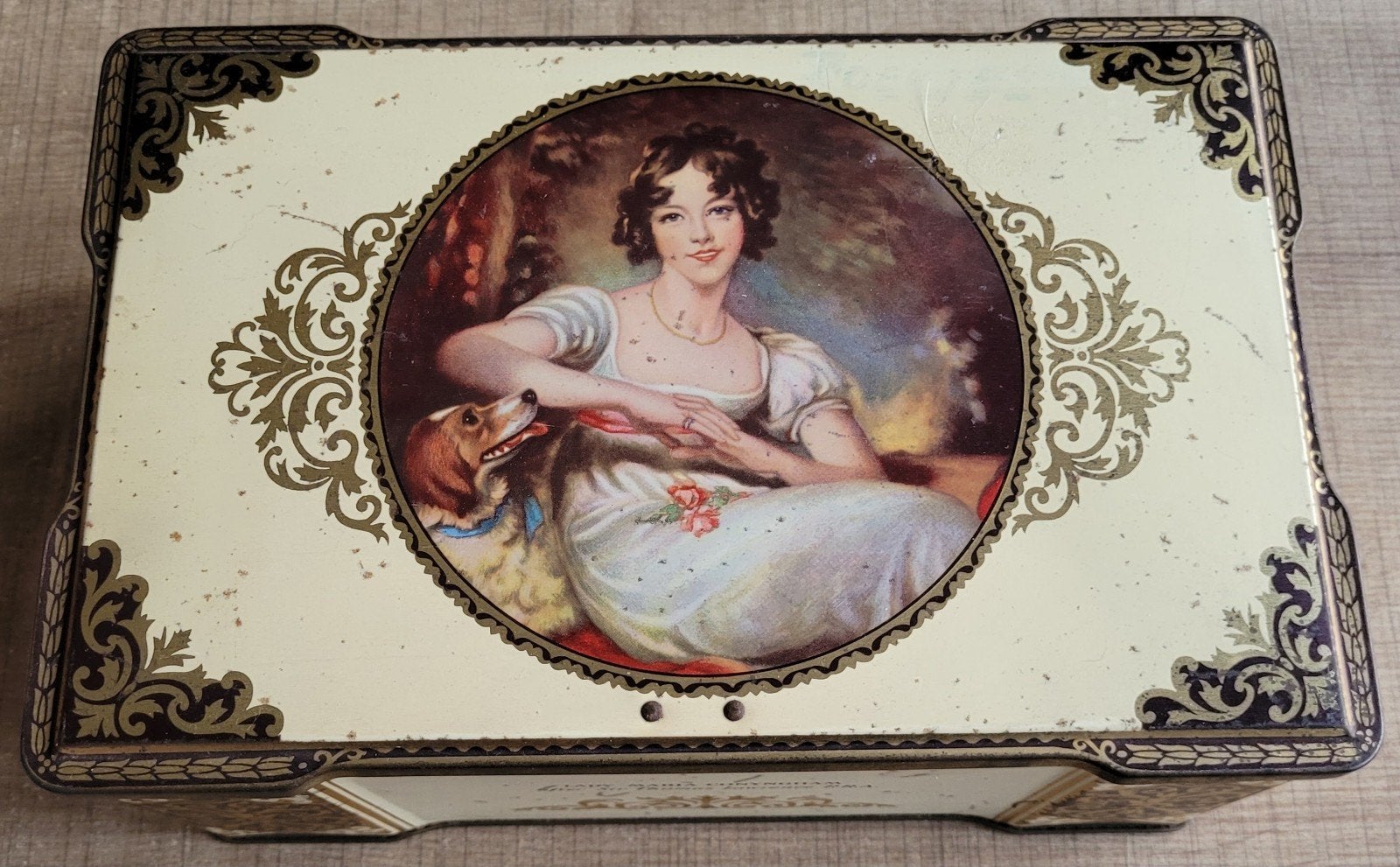 Oude, blikken doos: Lady Maria Conyngham, Collections, Rétro, Enlèvement ou Envoi, Maison et Meubles
