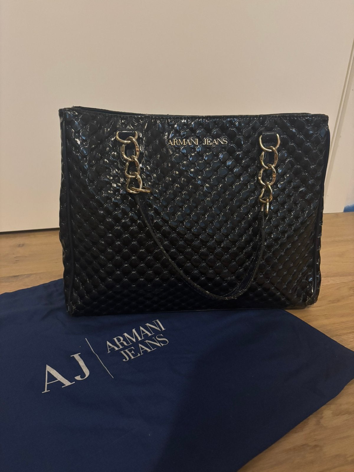 Sac à main bleu Armani Jeans, Enlèvement ou Envoi, Utilisé, Bleu, Sac à bandoulière