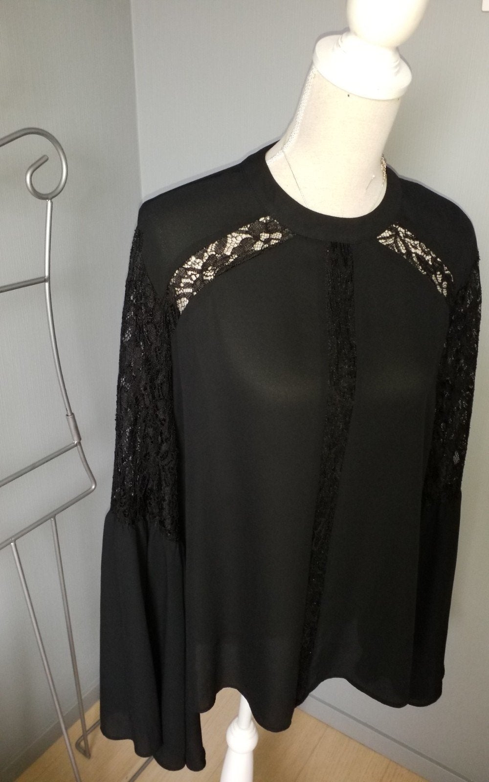 zwarte bloes maat 46, Kleding | Dames, Ophalen of Verzenden, Maat 46/48 (XL) of groter