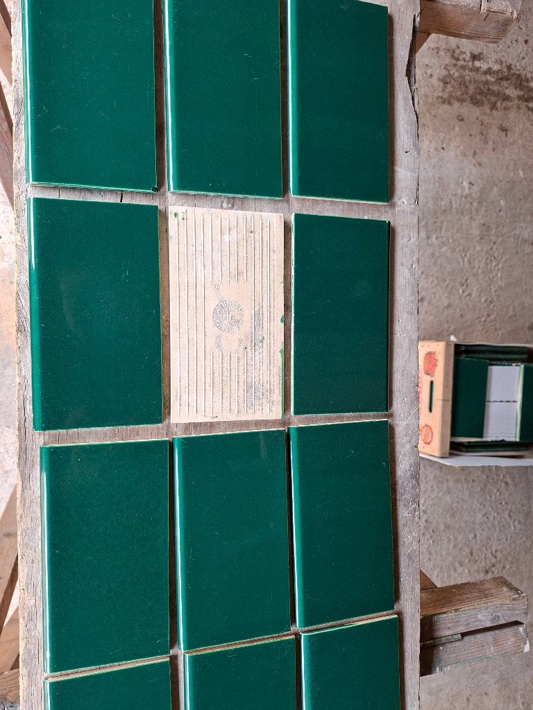 PLINTHES BAUDOUR UNIQUES VERTES, Enlèvement, Utilisé