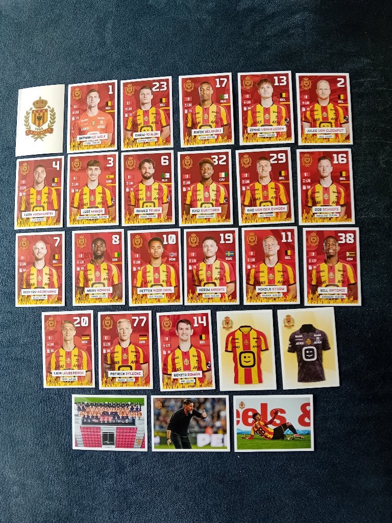 panini stickers Pro League 24/25 KV Mechelen, Ophalen of Verzenden, Nieuw, Meerdere stickers