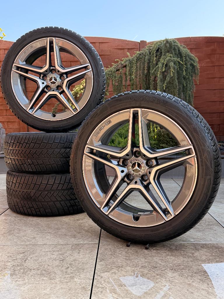 Original 18" Mercedes Benz AMG Classe C W205 Jantes pneu M26, Enlèvement, Utilisé