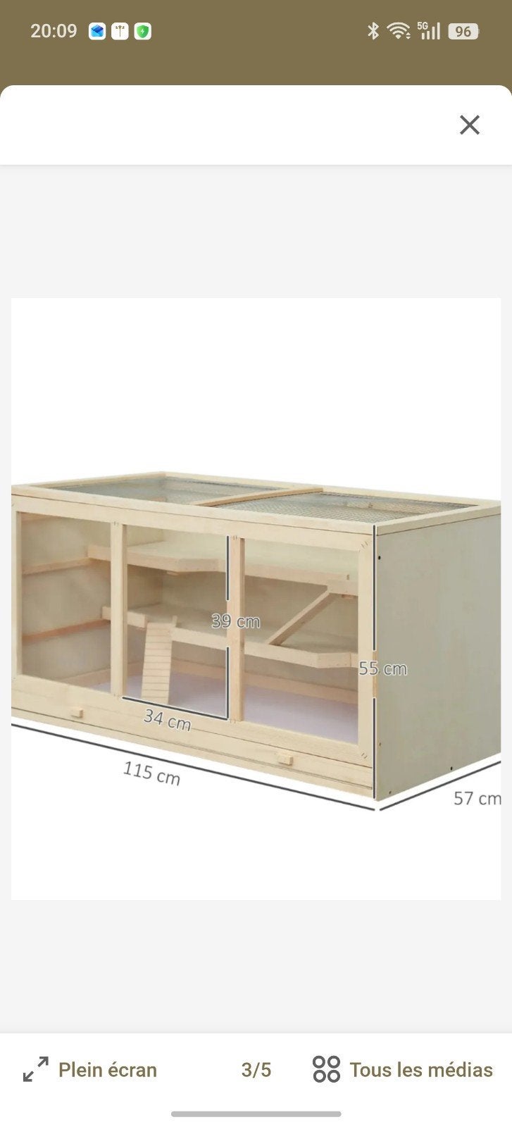 kooi voor knaagdieren, Dieren en Toebehoren, Kooi, 110 cm of meer, Nieuw, Ophalen of Verzenden