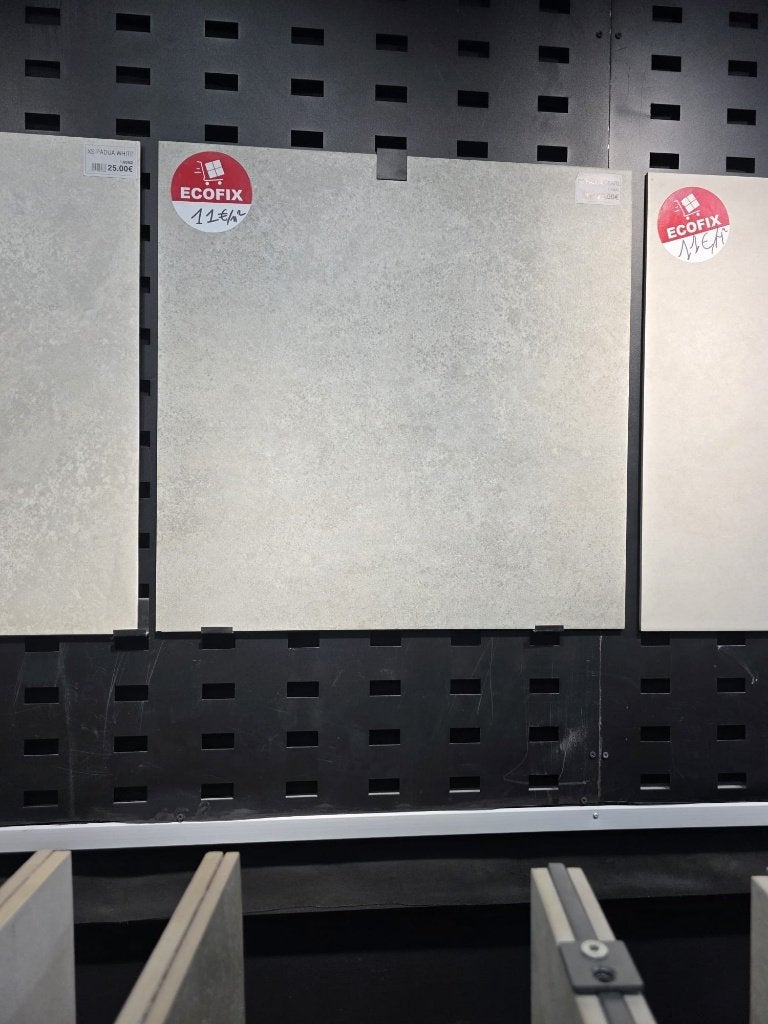 Carrelage 60x60 rectifié 6 mm – Effet pierre gris clair, Enlèvement
