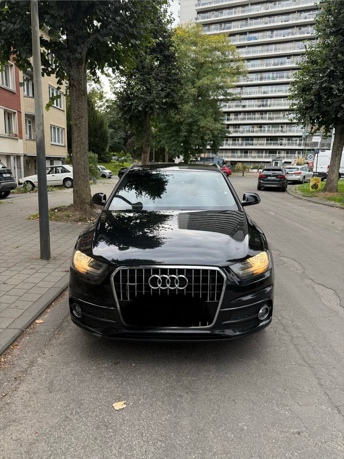Audi Q3 2.0 TFSI S-LINE QUATTRO, Auto's, Euro 5, Zwart, Leder en Stof, Zwart
