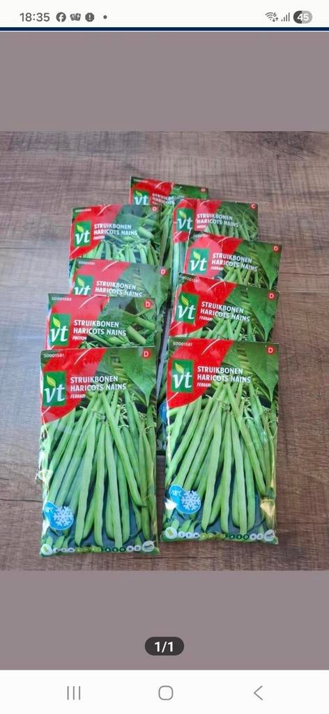Moestuin zaden 1 euro per zakje, Ophalen