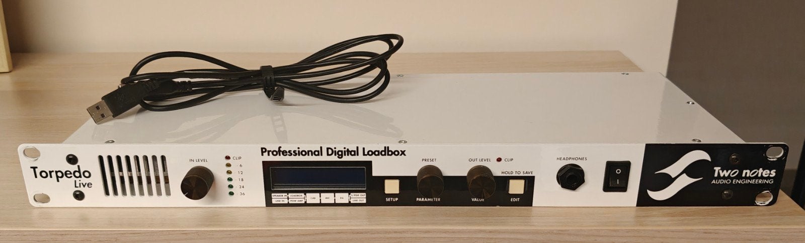 Two Notes Torpedo Live 19" loadbox, Enlèvement