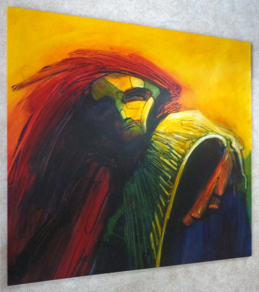 RAFAEL GORSEN / DETAIL / OLIEVERF PANEEL / 110x120cm / SIG, Antiquités & Art, Peinture à l'huile, Bois, Signé, Figures
