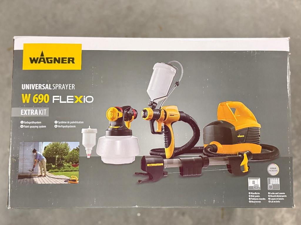 Wagner W 690 FLEXIO (+extra kit) | 1 dag gebruikt, Doe-het-zelf en Bouw, Ophalen, Zo goed als nieuw, Overige typen
