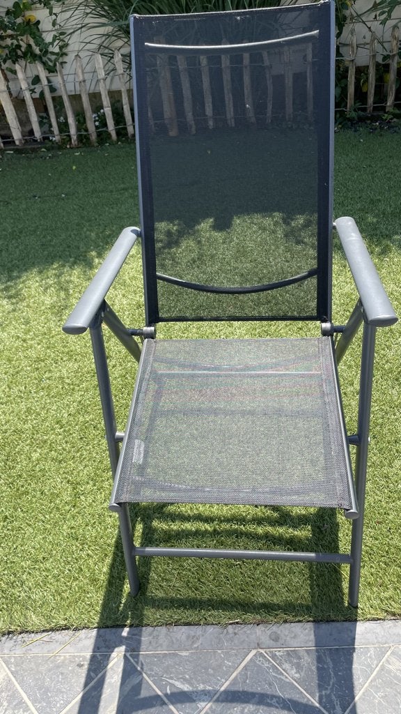 Chaise de jardin à vendre, Enlèvement, Comme neuf, Aluminium, Ajustable