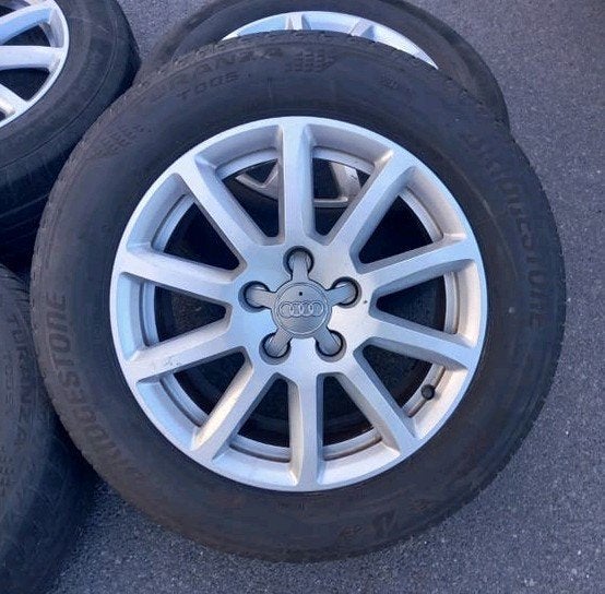 Velgen alu zomerbanden Audi A4 B8 5X112 16inch ET45 5&3mm 🚘, Ophalen, Gebruikt, Audi