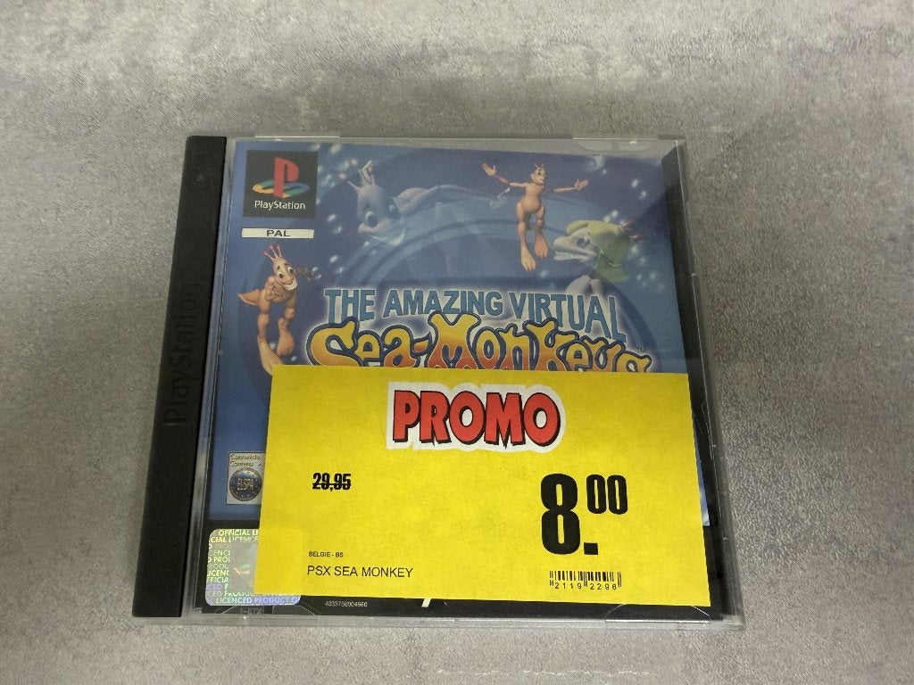 The Amazing Virtual Sea-Monkeys PS1 game (PAL), Avontuur en Actie, Gebruikt, Verzenden, 1 speler
