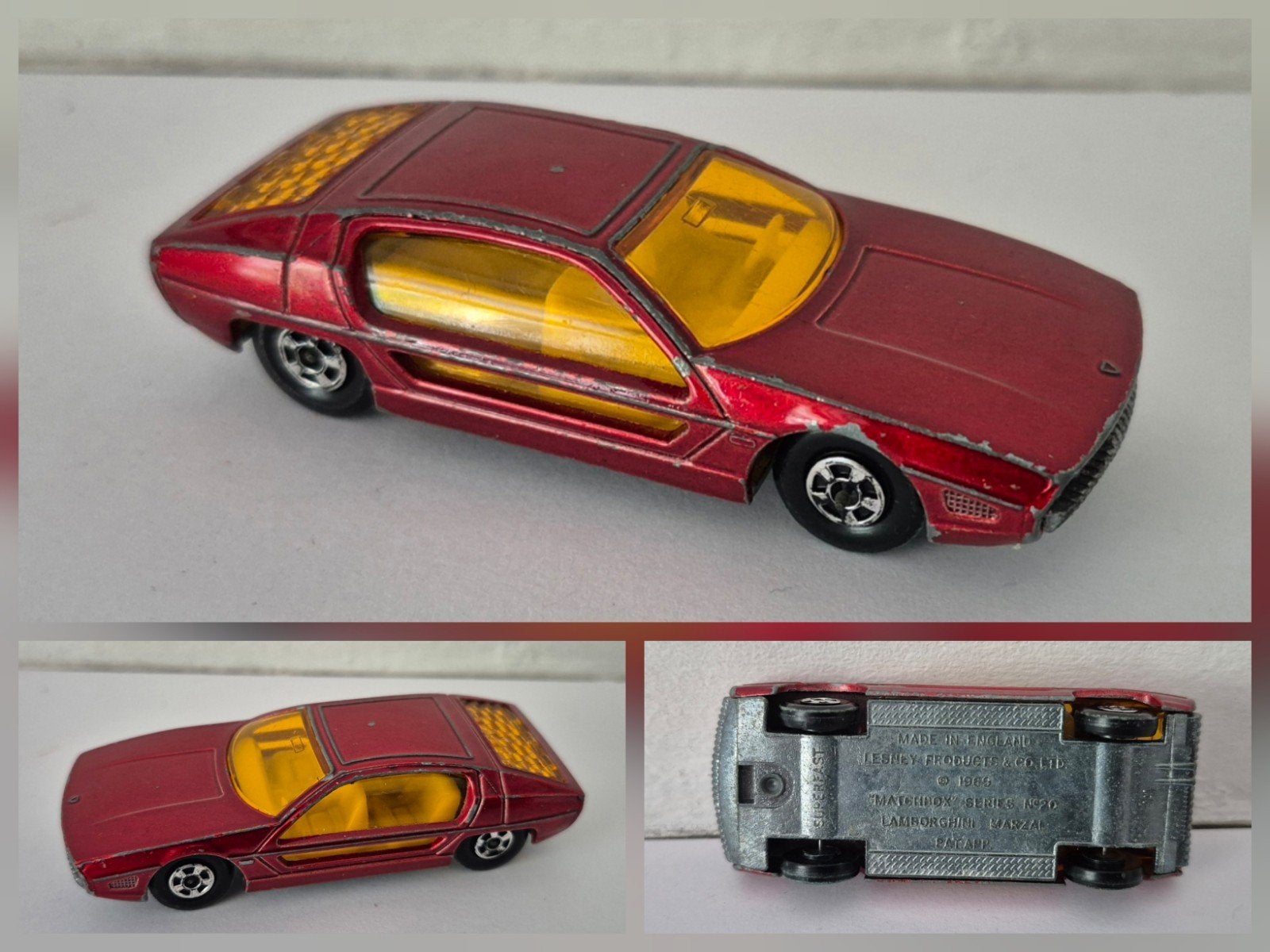 Matchbox SF 20-A 1969 Lamborghini Marzal, Ophalen of Verzenden, Gebruikt, Auto