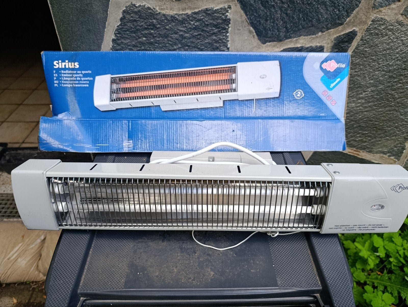 Radiateur à quartz Sirius, Bricolage & Construction, Moins de 60 cm, Comme neuf, Enlèvement, Radiateur