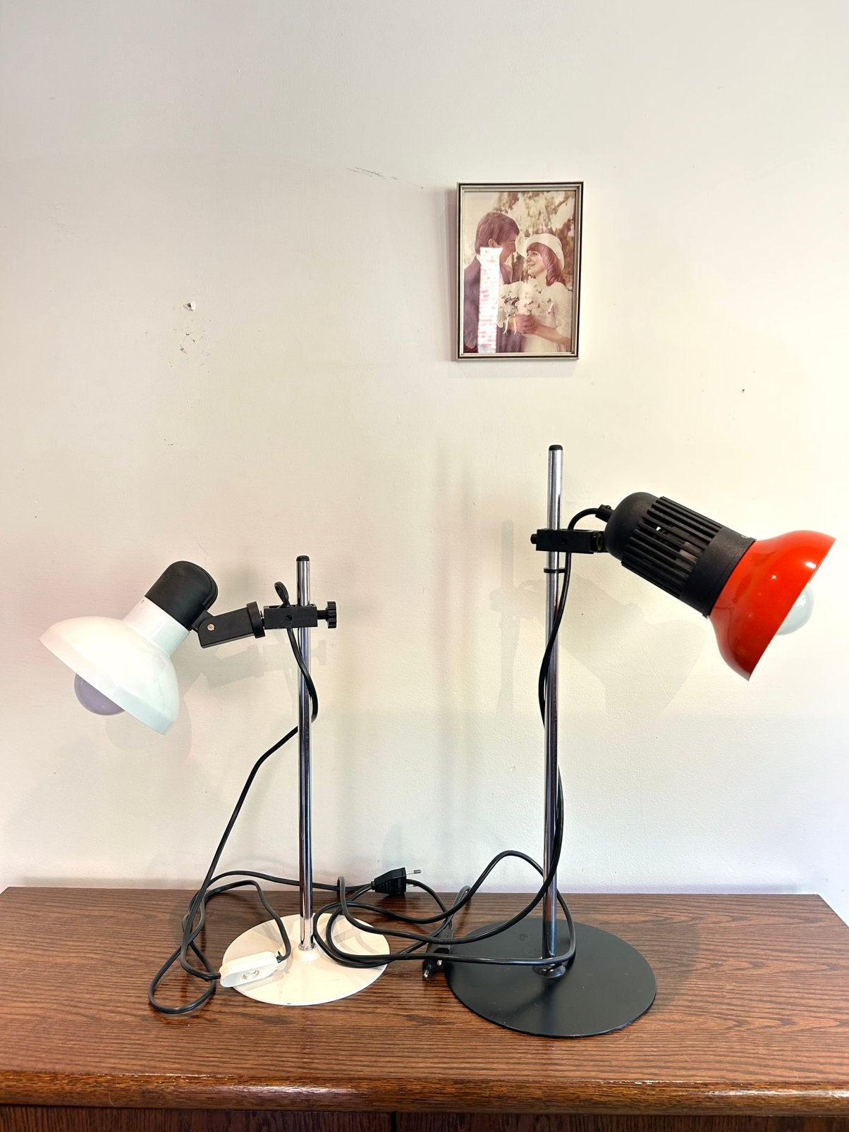 2vintage (bureau) lampen, Huis en Inrichting, Ophalen, Gebruikt