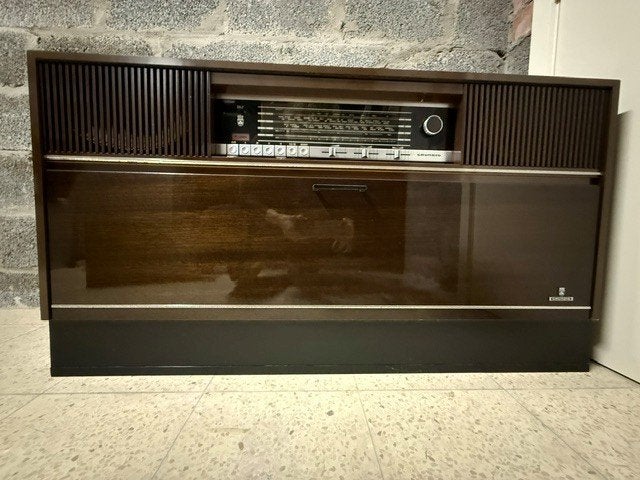 Grundig Stereo-Konzertschrank Mandello 6, Audio, Tv en Foto, Platenspelers, Ophalen, Gebruikt, Platenspeler, Overige merken