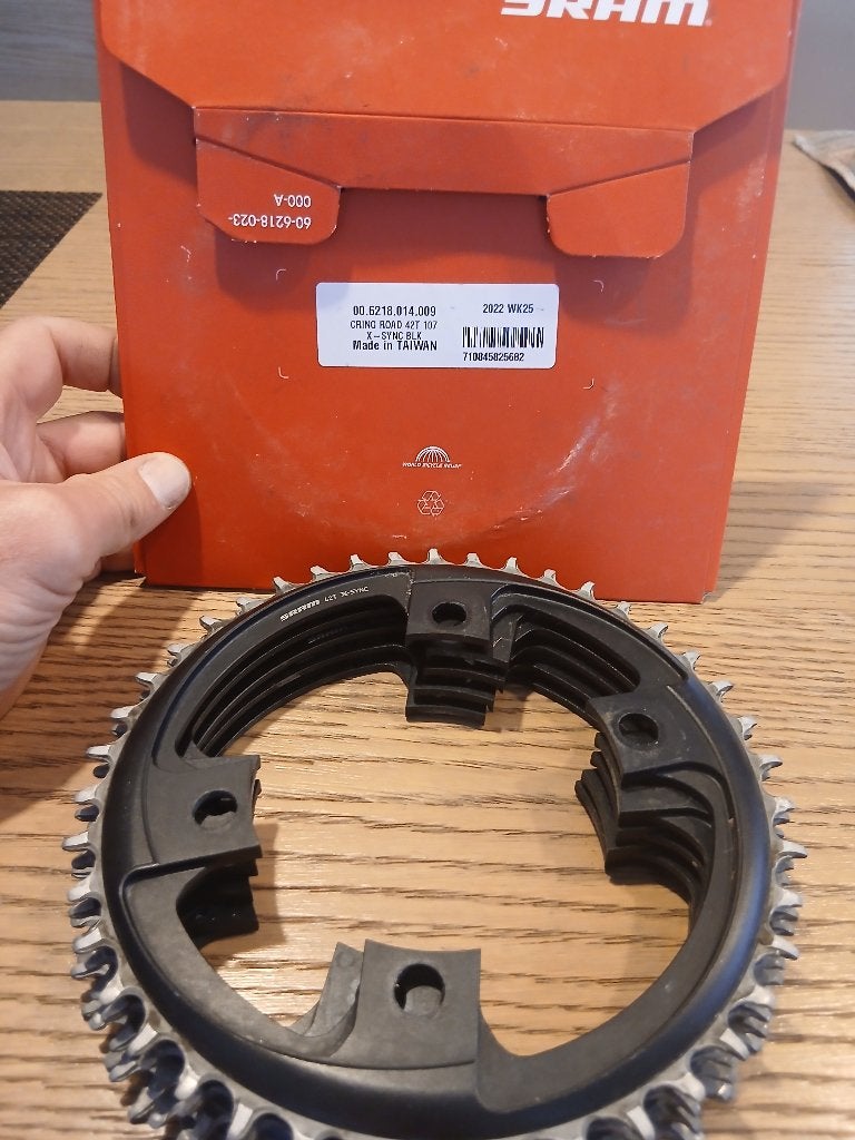 Sram x-sync chainring 12 speed 40t 42t 44t 46t, Ophalen, Zo goed als nieuw, SRAM